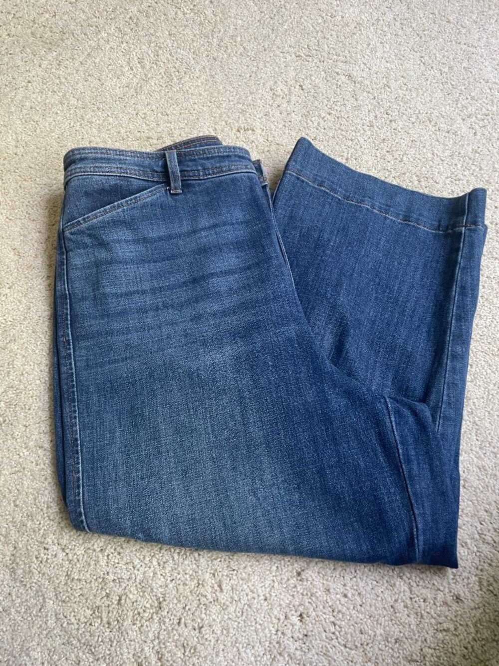 Talbots Wide-Leg Crop Jean
